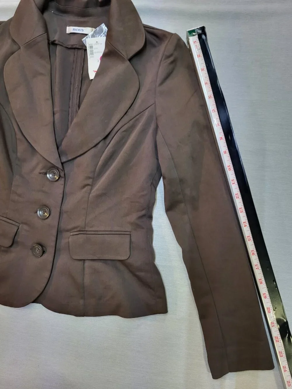 Ricki's Women's Blazer Size 2 Brown Fitted Career Jacket New With Tags Office - Picture 8 of 13